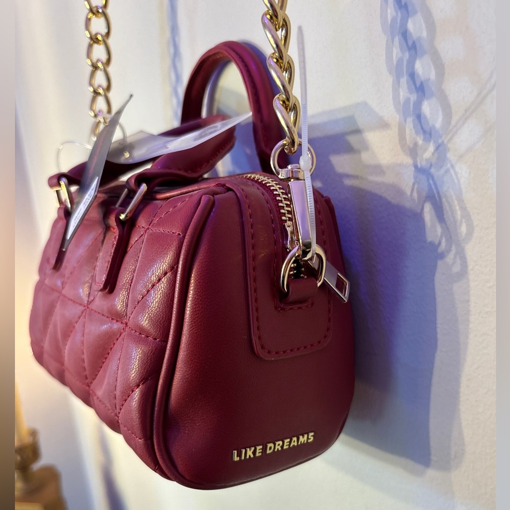Elegant Red Quilted Handbag